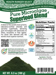 Label for Pure Microalgae Superfood Blend