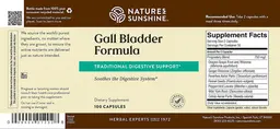 Label for Gall Bladder Formula