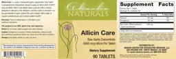Label for Allicin Care