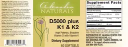 Label for D5000 plus K1 & K2