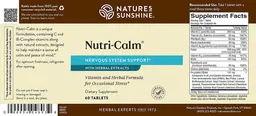 Label for Nutri-Calm