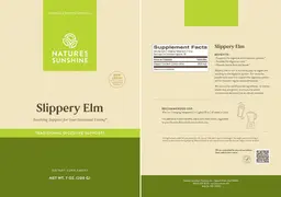 Label for Slippery Elm