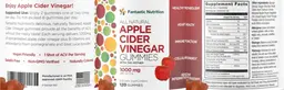 Label for Apple Cider Vinegar Gummies 1000 mg