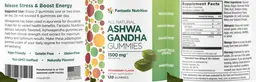 Label for Ashwagandha Gummies 1500 mg Strawberry Flavor