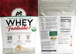Label for Whey Fantastic! Unflavored