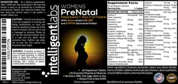 Label for Women's PreNatal Pregnancy Multivitamin