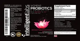 Label for Women's Probiotics & Prebiotics 6 Billion CFU