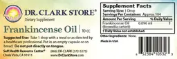 Label for Frankincense Oil