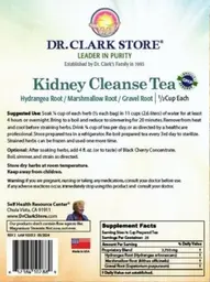 Label for Kidney Cleanse Tea