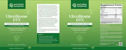 Label for UltraBiome DTX Herbal Citrus Flavor