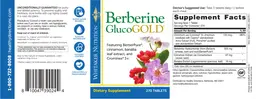 Label for Berberine GlucoGOLD