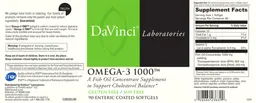 Label for Omega-3 1000