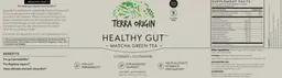 Label for Healthy Gut Matcha Green Tea