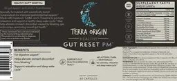 Label for Healthy Gut Reset PM