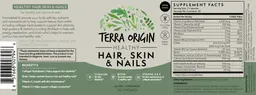 Label for Healthy Hair, Skin & Nails