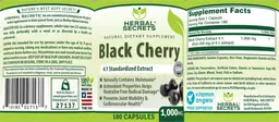Label for Black Cherry 1,000 mg