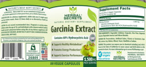 Garcinia Extract 1,500 mg