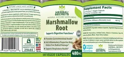 Label for Marshmallow Root 480 mg