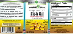 Label for Fish Oil 1000 mg