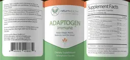 Label for Adaptogen Immune
