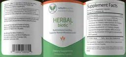 Label for Herbal Biotic
