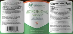 Label for Microbiome Balance