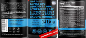 Alpha GPC Ginkgo biloba L-Theanine | B12