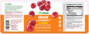 Iron + Vitamin C Gummies Grape Flavor