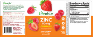 Zinc 50 mg Natural Berry Flavor