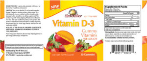 Vitamin D-3 Gummy Vitamins for Adults