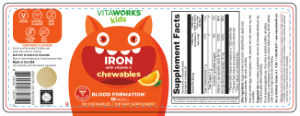 Iron with Vitamin C Orange Flavor