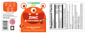 Zinc 15 mg Cherry Flavor