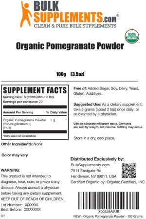 Organic Pomegranate Powder