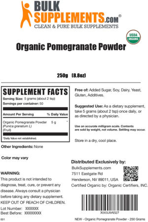 Organic Pomegranate Powder