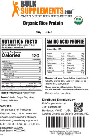 Organic Rice Protein