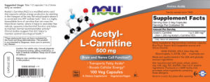 Acetyl-L-Carnitine 500 mg