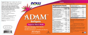 Label for Adam Softgels