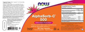 Label for AlphaSorb-C 500