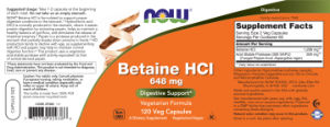 Betaine HCl 648 mg
