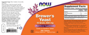 Brewer's Yeast 10 Grain, 650 mg