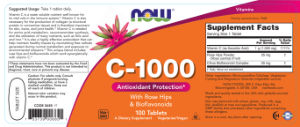 C-1000 with Rose Hips & Bioflavonoids