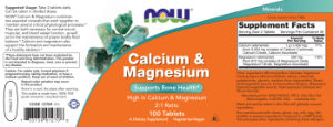 Label for Calcium & Magnesium