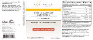 Liquid Calcium Magnesium Orange-Vanilla 