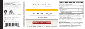 Vitaline CoQ10 100 mg Tropical Fruit Fla