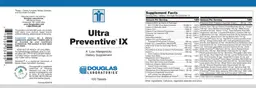 Label for Ultra Preventive IX