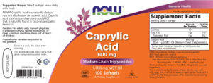 Caprylic Acid 600 mg