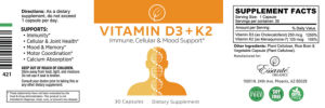 Vitamin D3 + K2