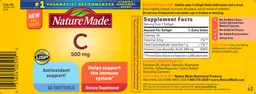 Label for C 500 mg