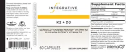 Label for K2 + D3
