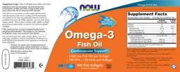 Label for Omega-3 Fish Oil
